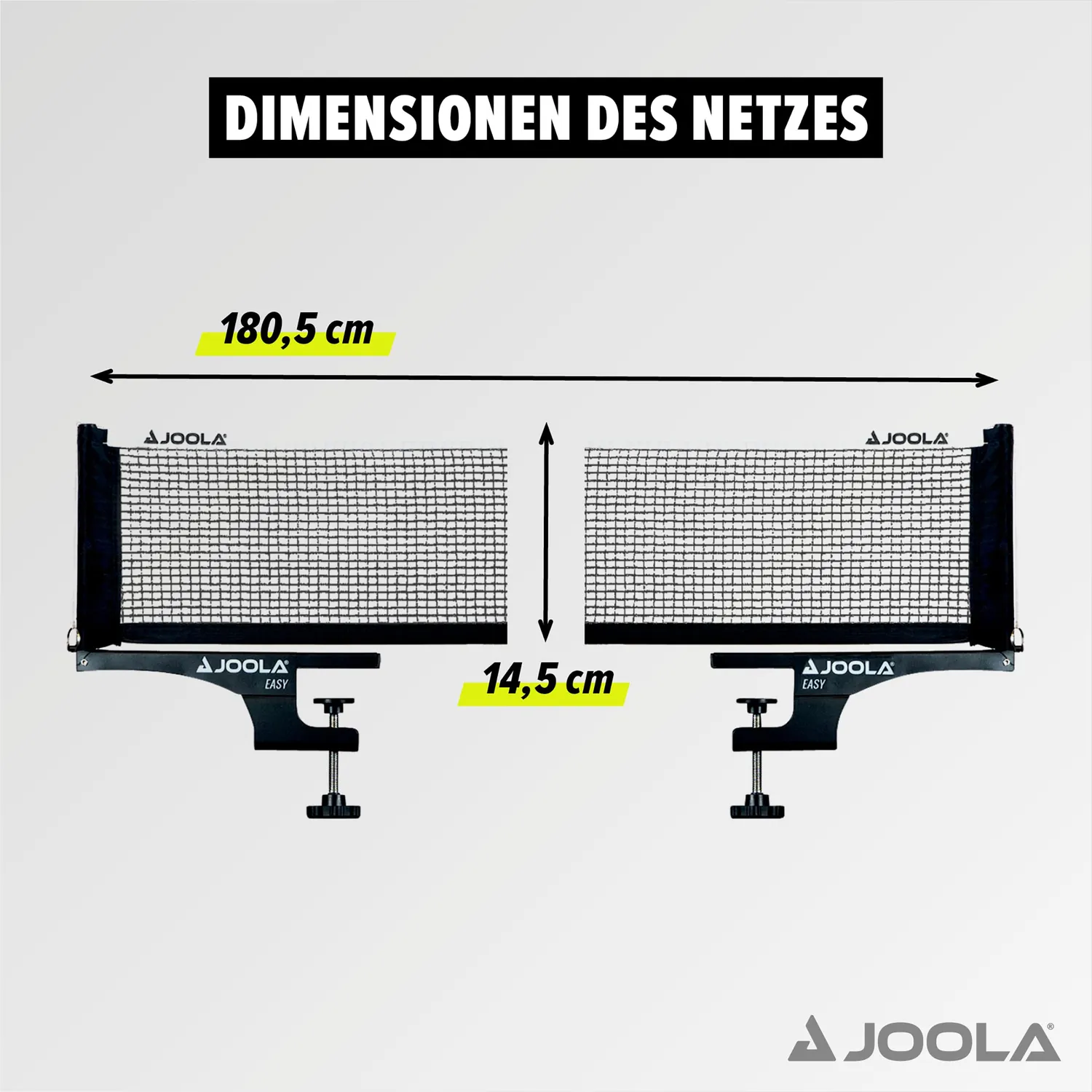 JOOLA Easy ensemble filet poteaux tennis de table métal