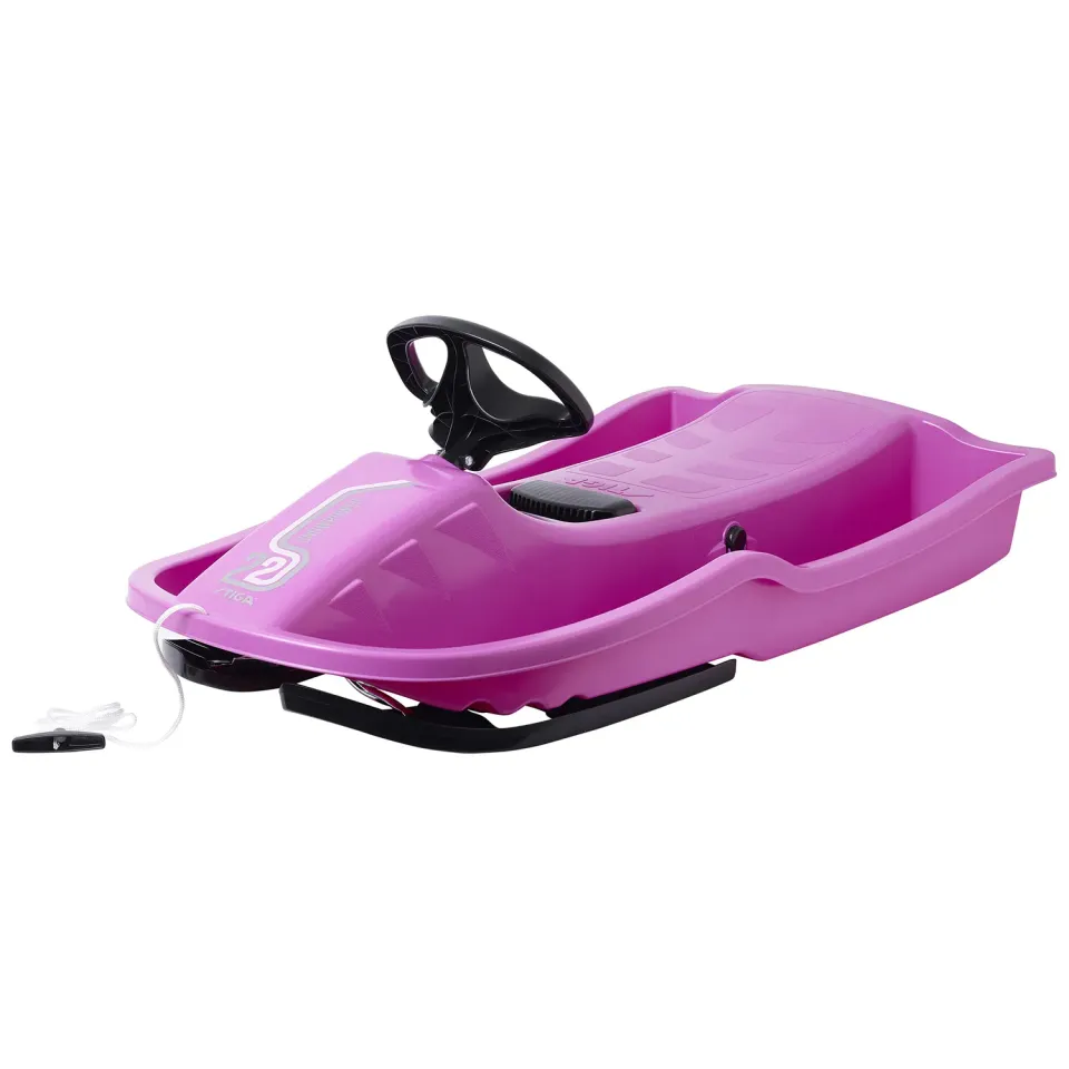 STIGA Snowpower luge volant frein rose 50 kg
