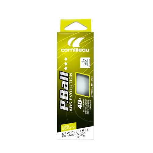Cornilleau P-Ball ABS Evo balle ping-pong x3 blanc