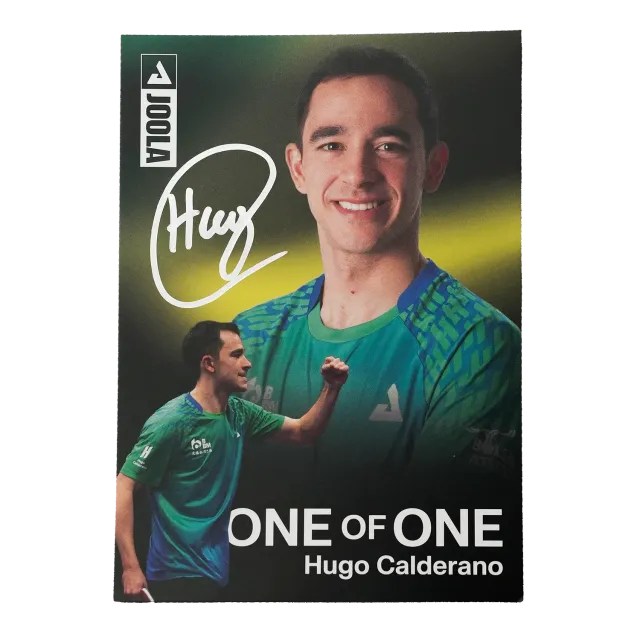 JOOLA Hugo Calderano carte autographiée collector