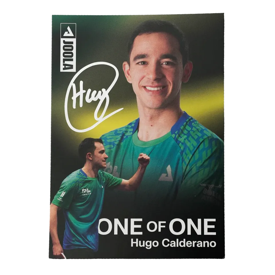 JOOLA Hugo Calderano carte autographiée collector