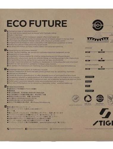 STIGA Eco Future M revêtement ping pong caoutchouc Fairtrade