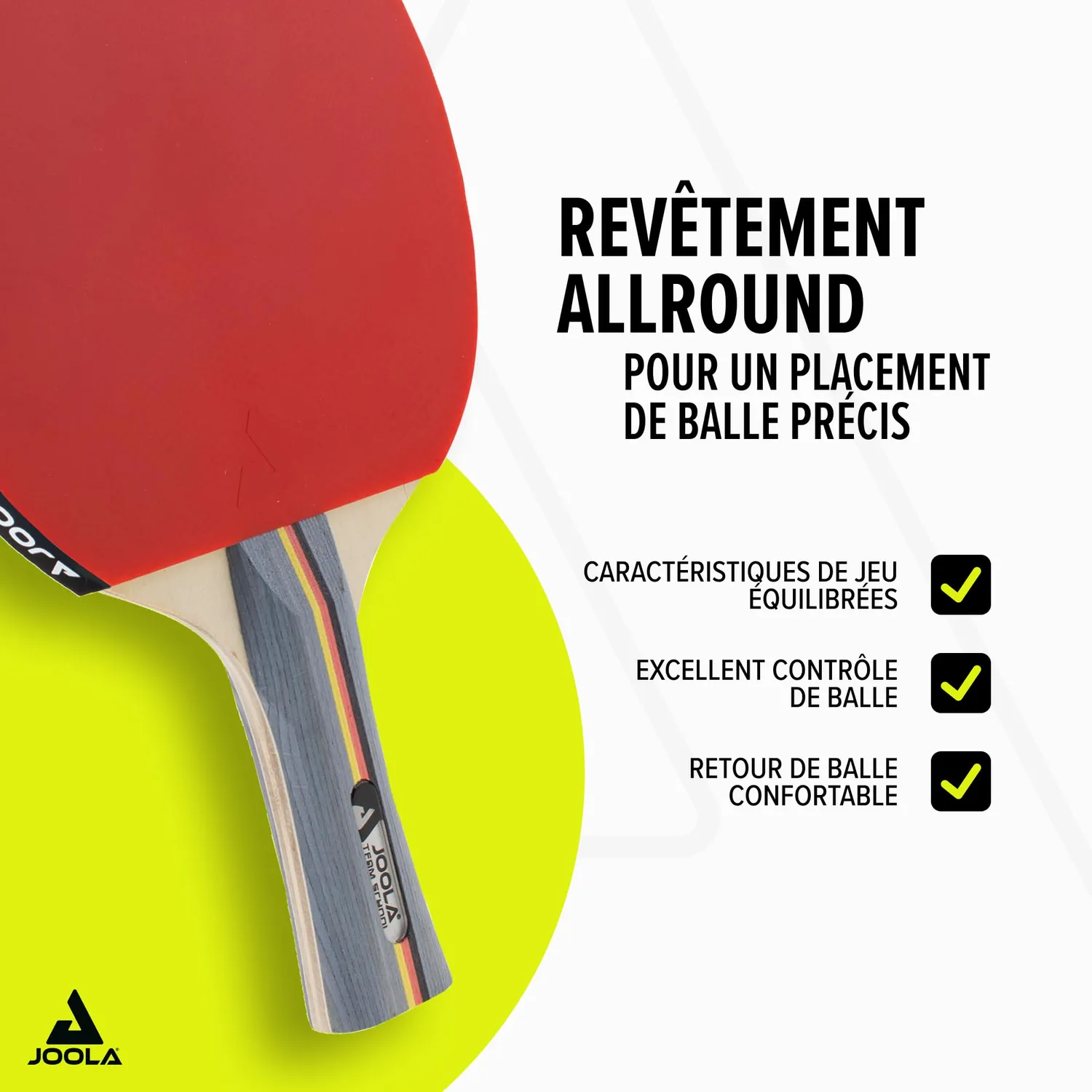 JOOLA Team School set raquettes ping-pong 4 joueurs
