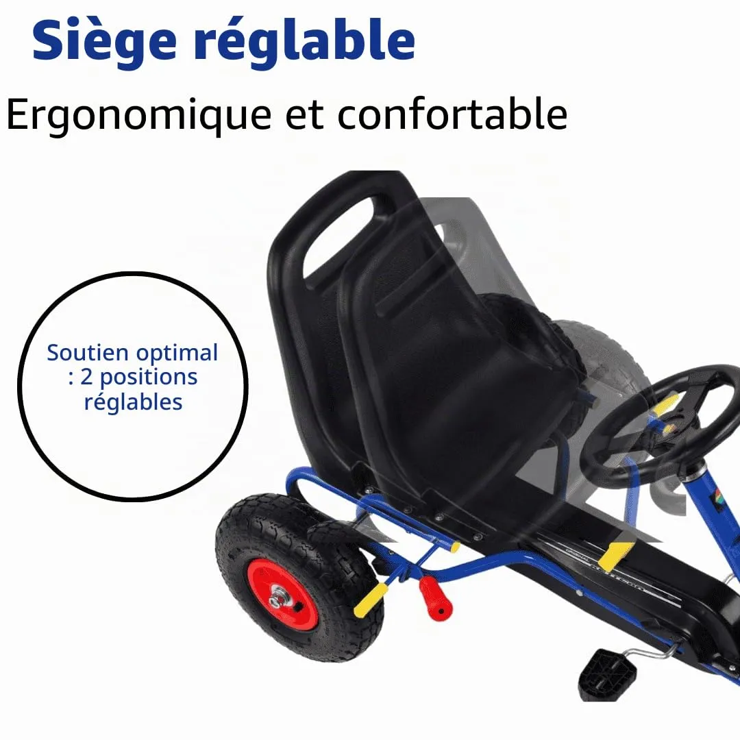 KETTLER Kettcar Retro voiture à pédales bleu 3-6 ans