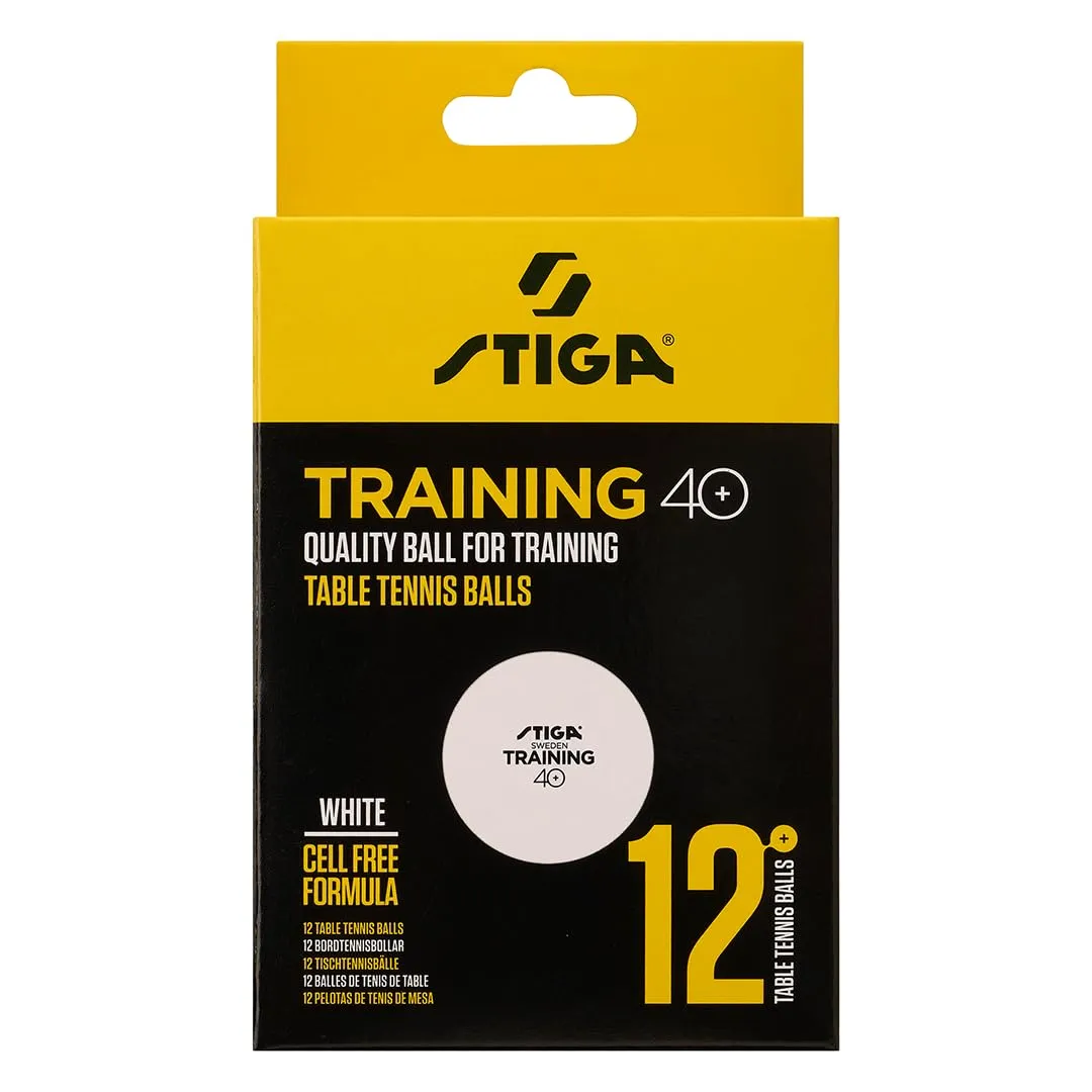 STIGA Training 40+ balles ping-pong x100 entraînement