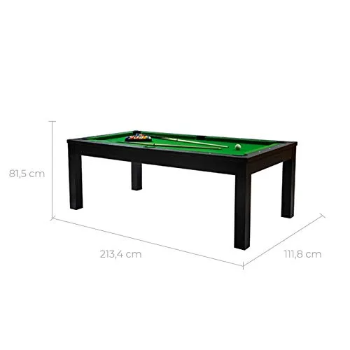 Rendez vous déco Eddie table de billard convertible vert 213 cm
