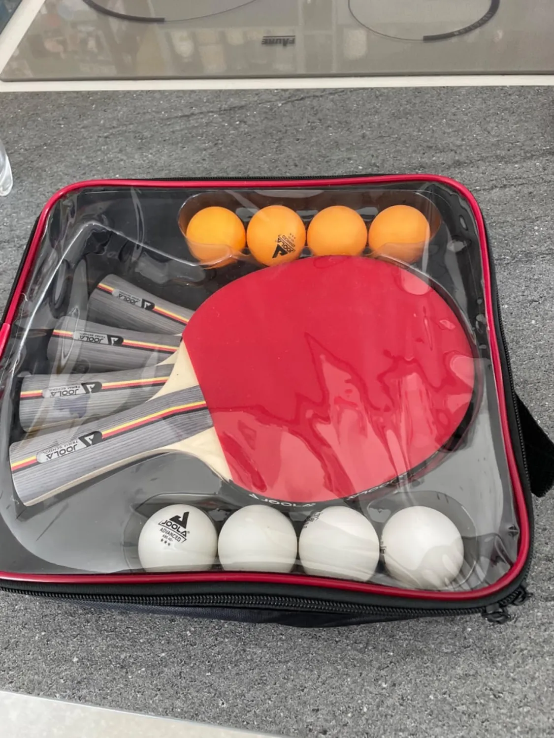 JOOLA Team School set raquettes ping-pong 4 joueurs