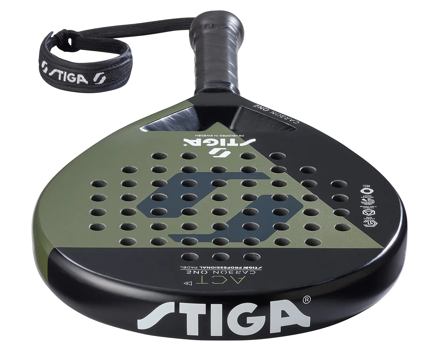 STIGA ACT raquette padel débutant ronde 355g carbone