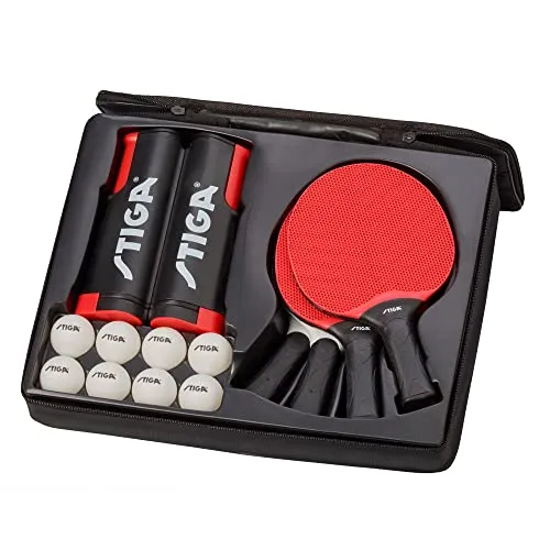 STIGA Seasons Anywhere Set tennis de table 4 raquettes voyage