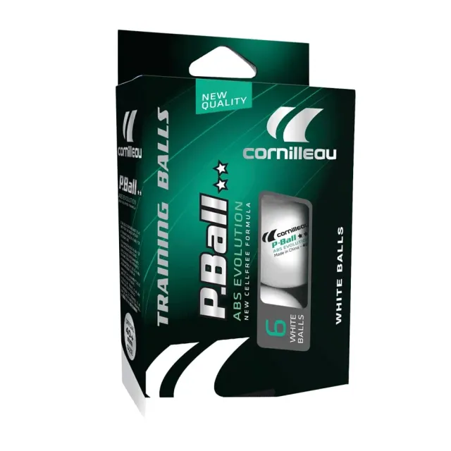 Cornilleau Evolution balles ping-pong blanches x6