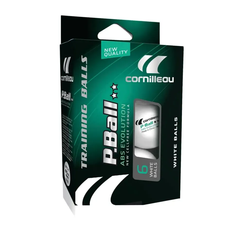 Cornilleau Evolution balles ping-pong blanches x6