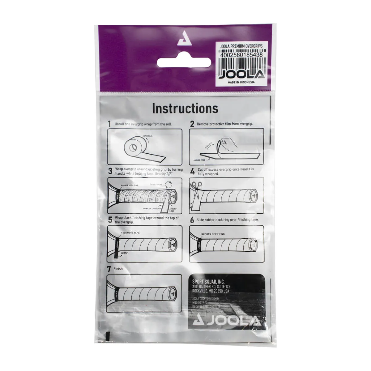 JOOLA Premium surgrip pickleball antidouleur pack de 4