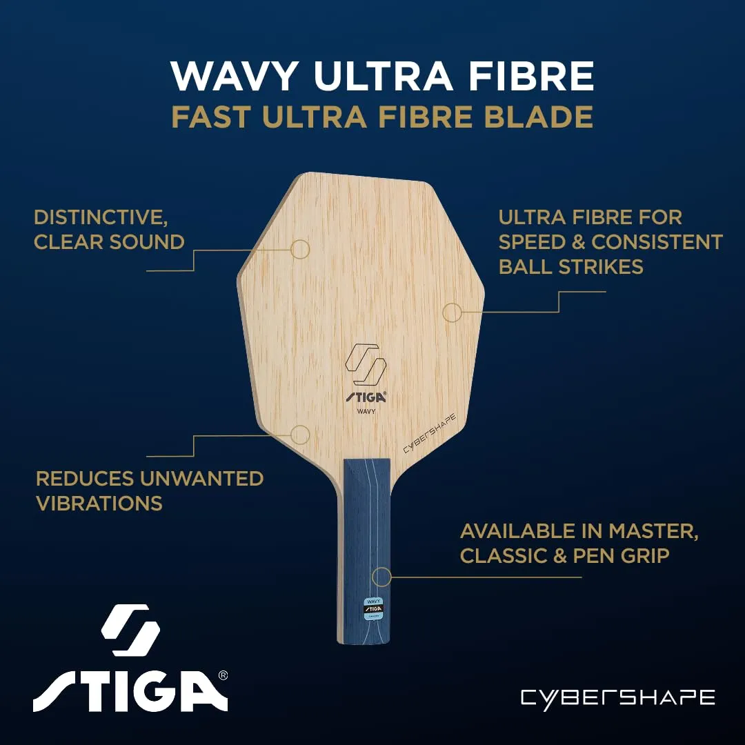 STIGA Wavy Ultra Fibre bois tennis de table round master