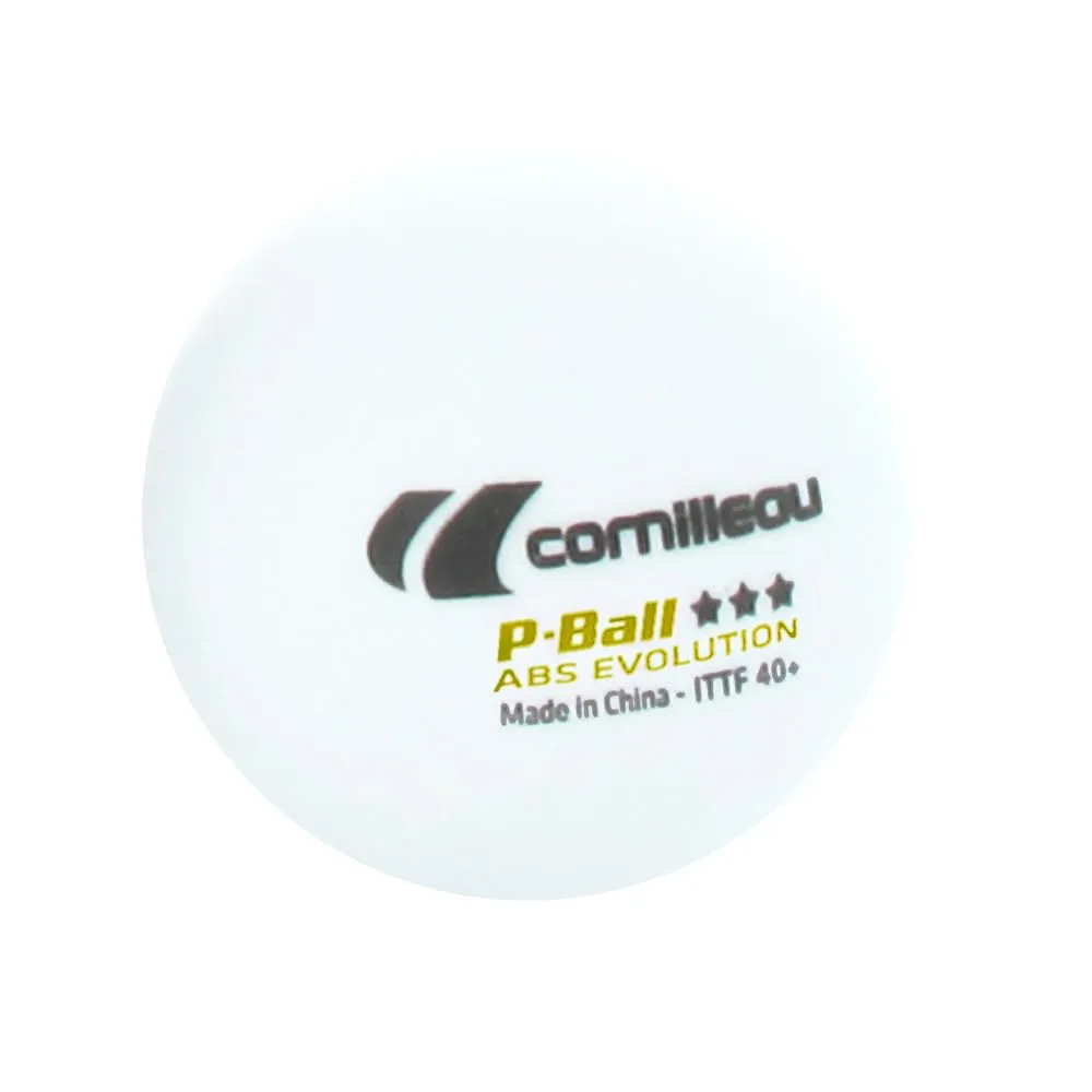 Cornilleau P-Ball ABS Evo balle ping-pong x3 blanc