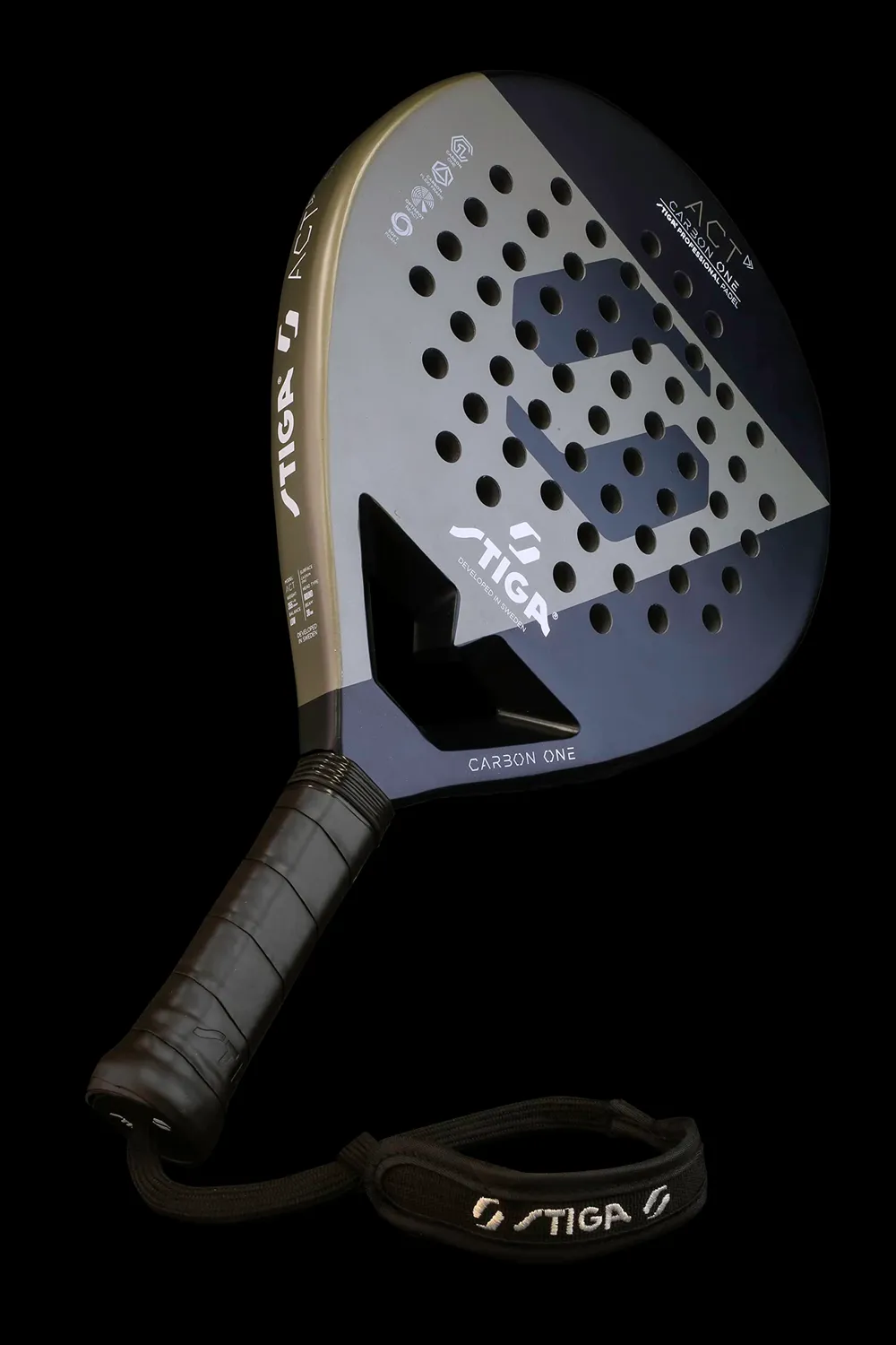 STIGA ACT raquette padel débutant ronde 355g carbone