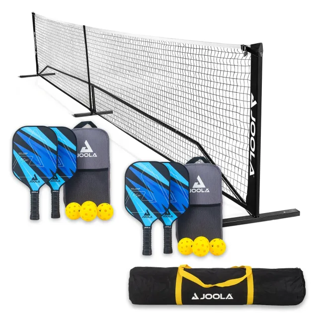 JOOLA Elemental Blue Lightning kit pickleball filet + raquettes