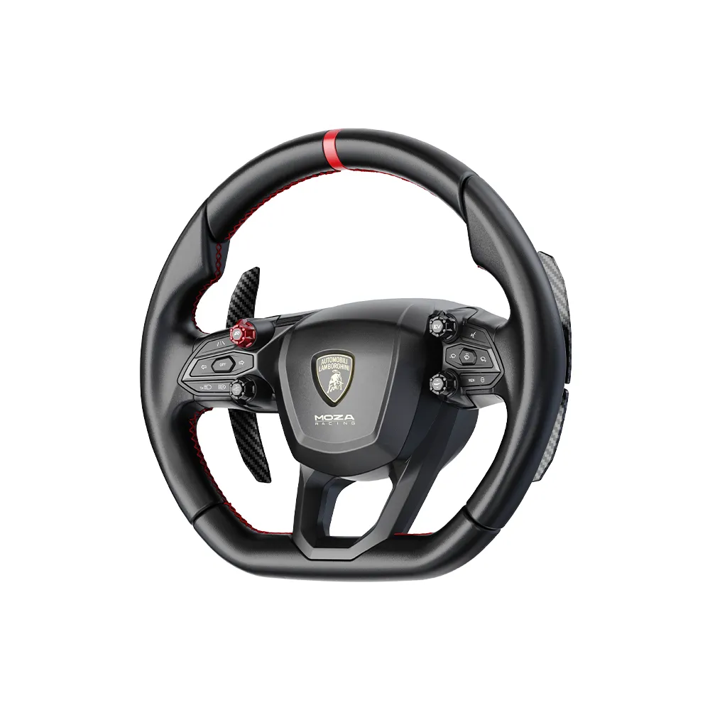 MOZA Revuelto Volant sim racing Lamborghini carbone
