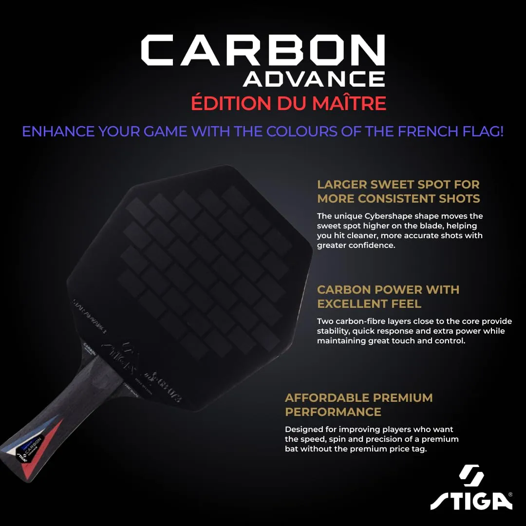 STIGA Carbon Advance raquette tennis de table Édition du Maître