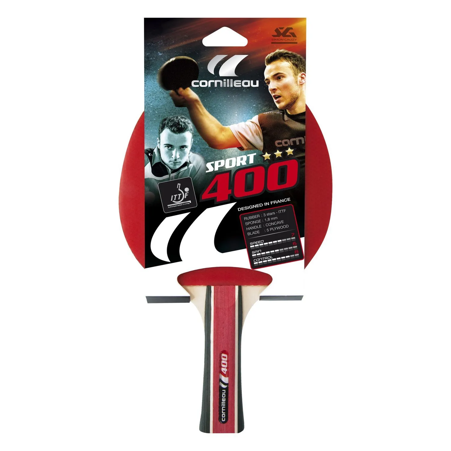Cornilleau Sport 400 raquette tennis de table loisir
