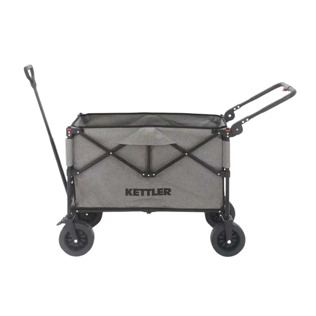 Kettler Easy chariot pliable gris avec frein