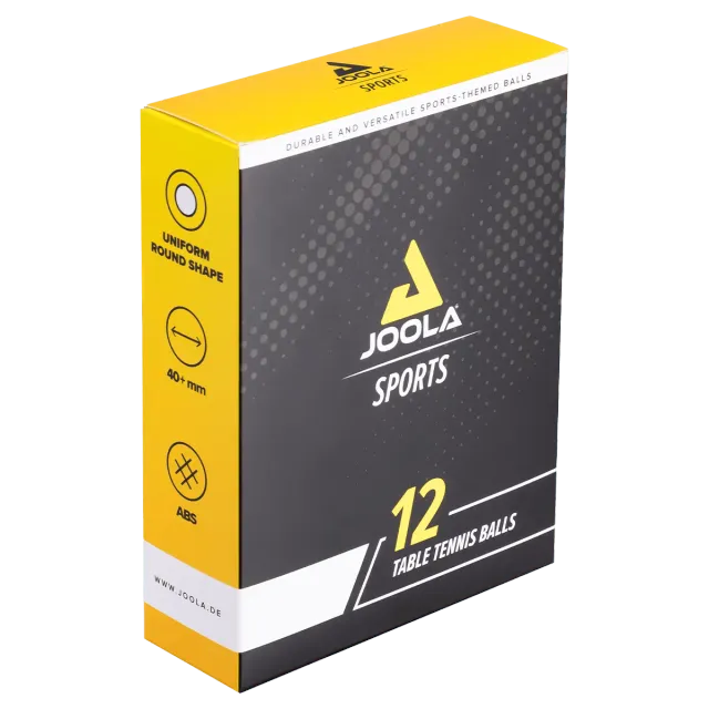 JOOLA Ballset Sports Balles Tennis de Table x12 Motifs Sport