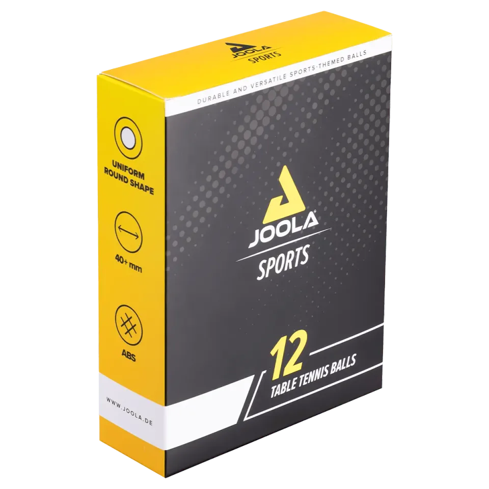 JOOLA Ballset Sports Balles Tennis de Table x12 Motifs Sport