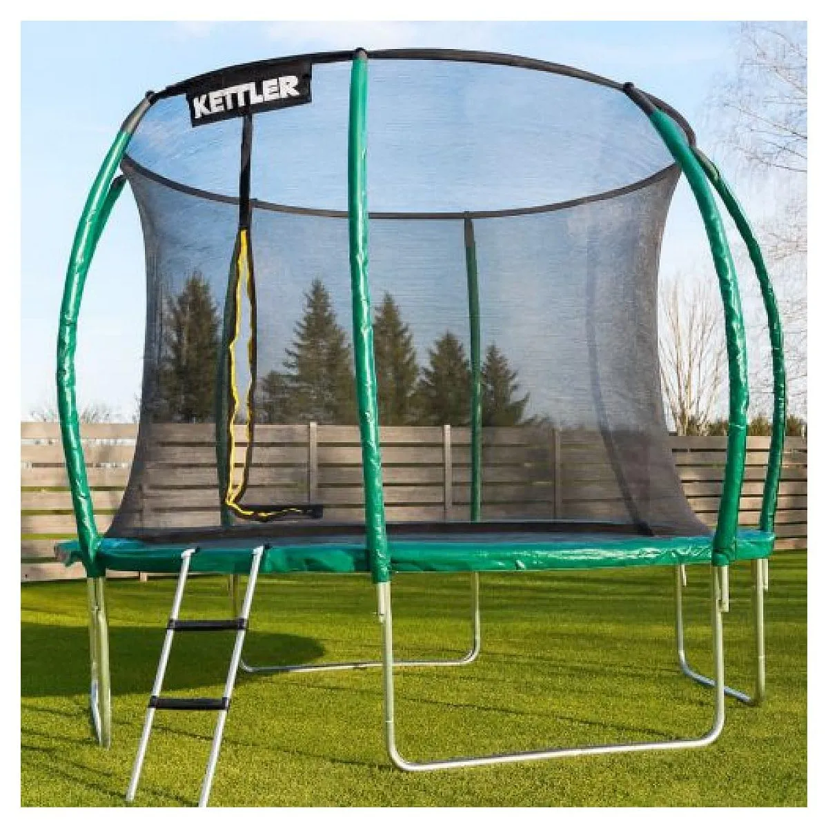 Kettler Jump 305 trampoline jardin Ø 305 cm bleu vert filet