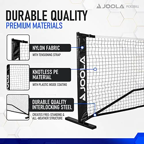 JOOLA Essentials filet pickleball portable 6,7 m acier