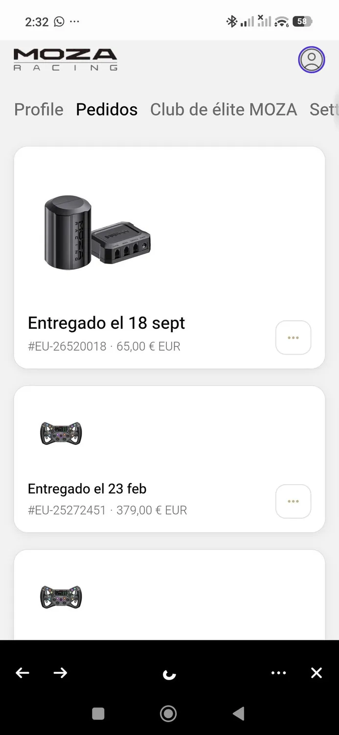 MOZA Racing PHF kit haptique pédales 0-100 Hz