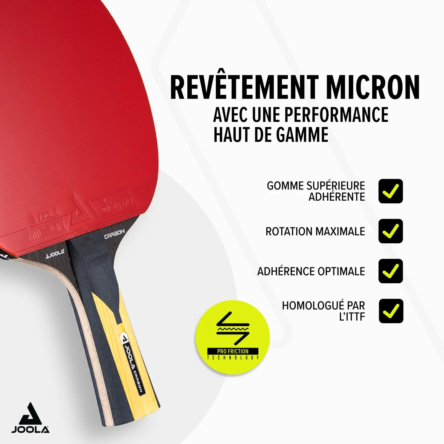JOOLA Carbon Pro raquette ping pong carbone 5 étoiles