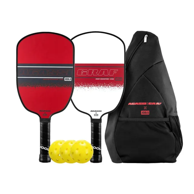 JOOLA Agassi Champion set pickleball 2 raquettes 3 balles