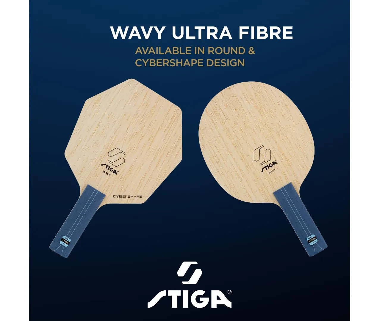 STIGA Wavy Ultra Fibre bois tennis de table round master