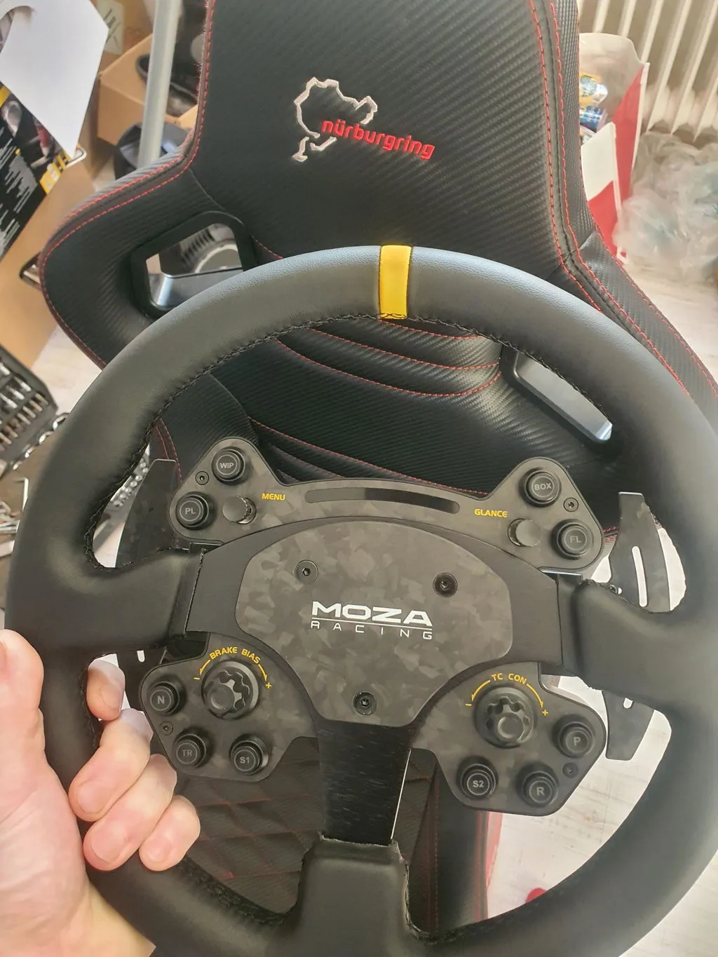 MOZA Racing RS V2 volant GT 13 pouces cuir