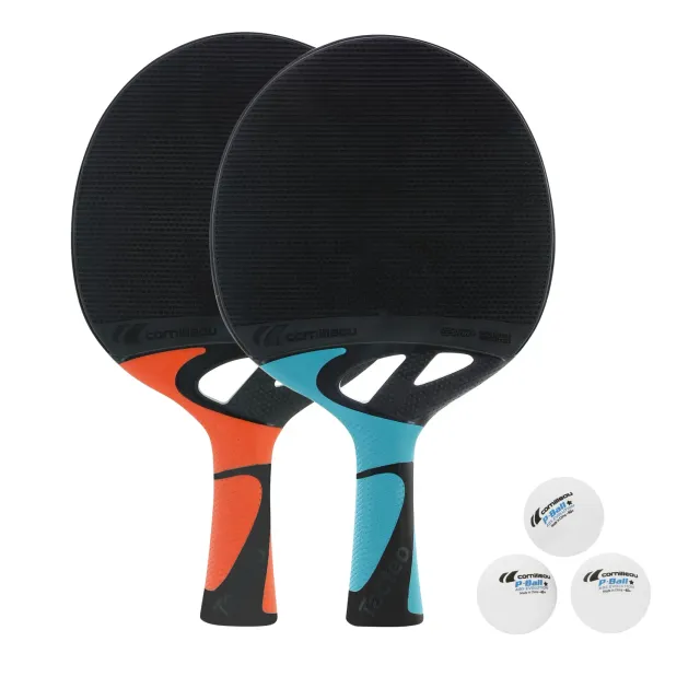Cornilleau Tacteo Pack Duo raquette extérieur ultra résistante