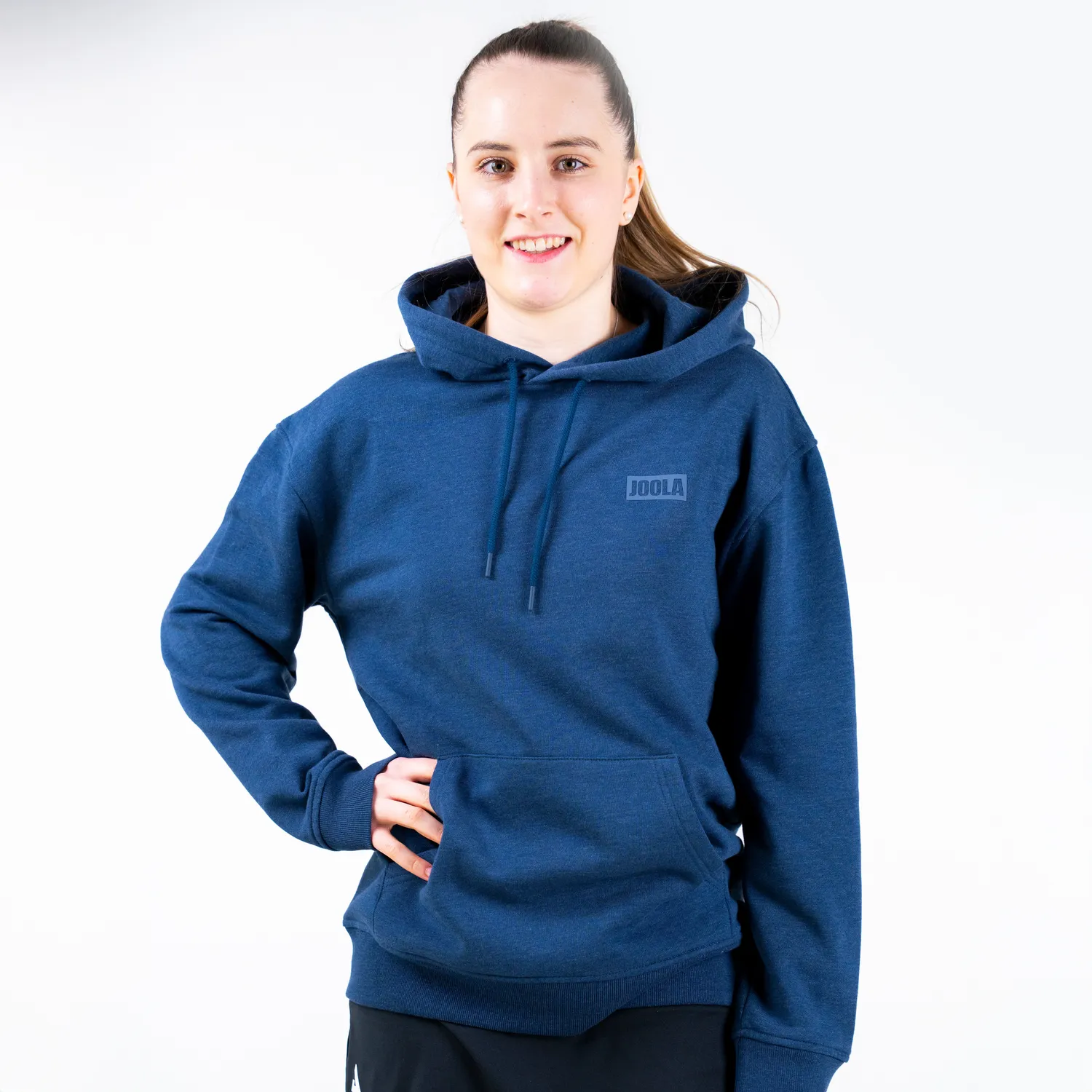 JOOLA Sweat Capuche Polaire Unisexe Noir Coton