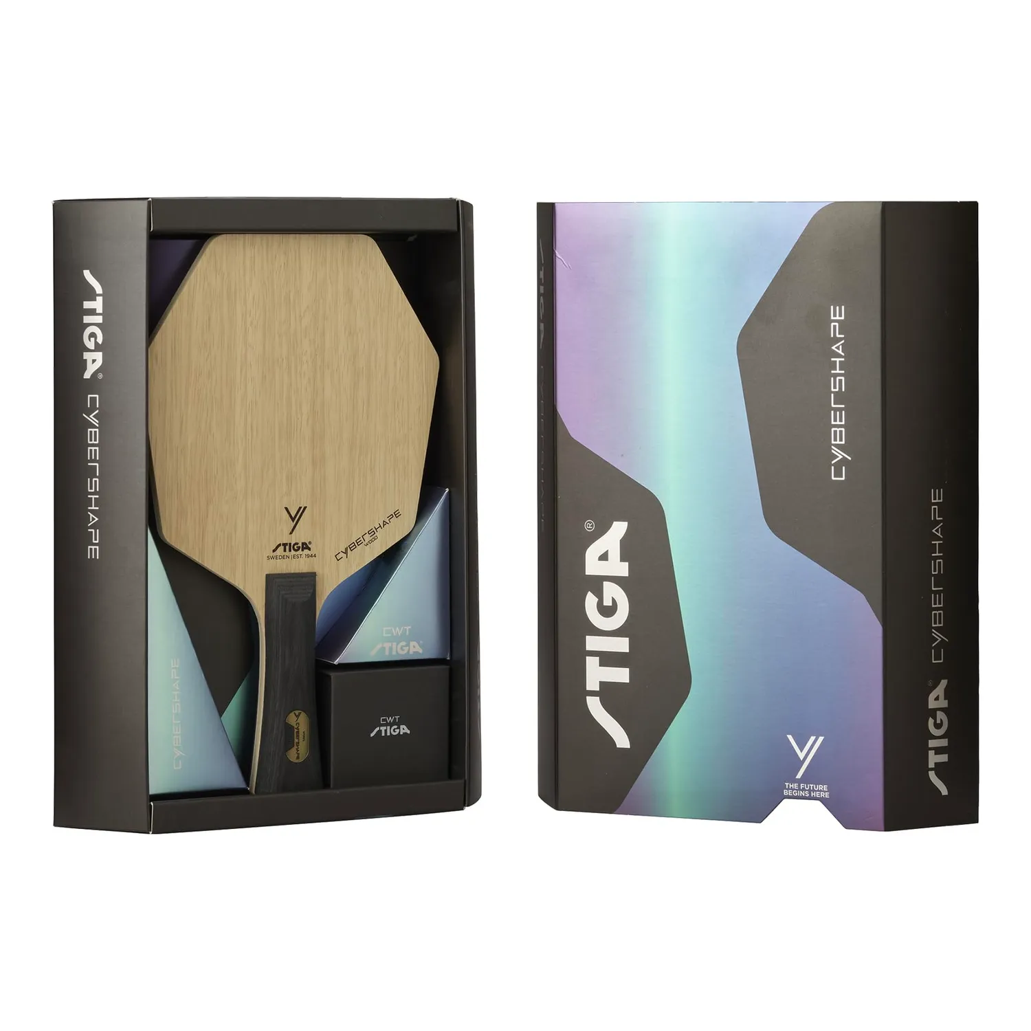 STIGA Cybershape Wood bois tennis de table concave offensif