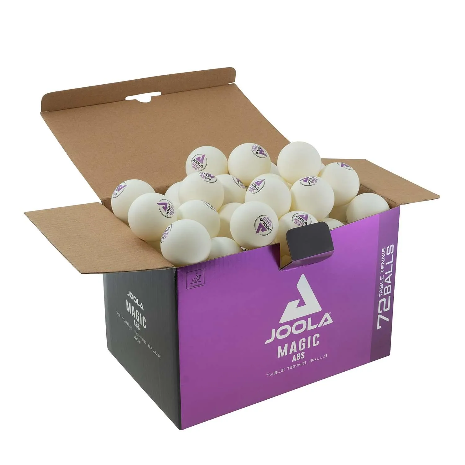 JOOLA Magic ABS 40+ balles tennis de table x72 blanches
