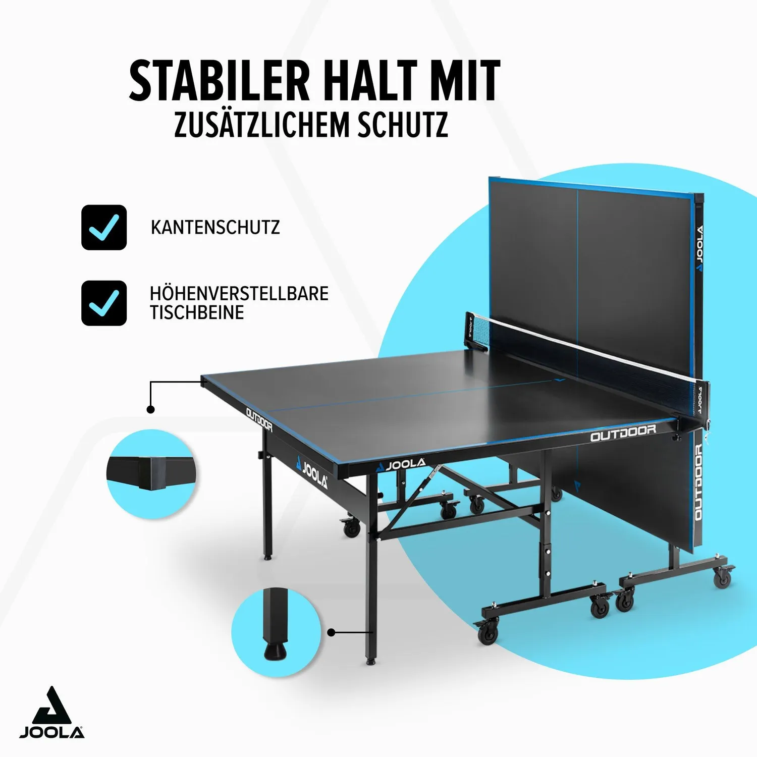 JOOLA J200A table tennis gris extérieur 6 mm