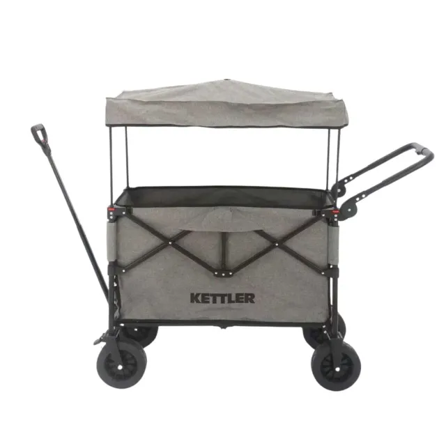 Kettler Easy chariot pliable gris avec frein