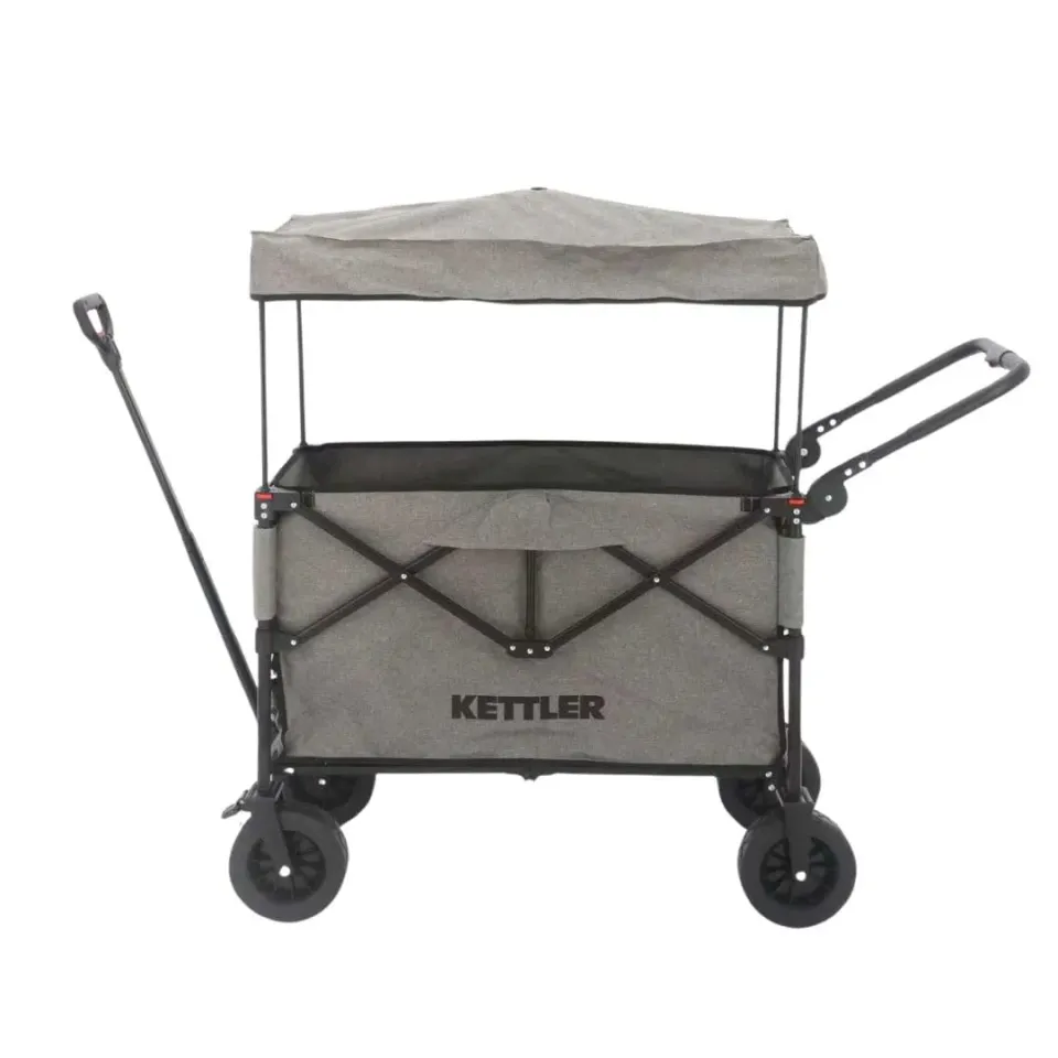 Kettler Easy chariot pliable gris avec frein