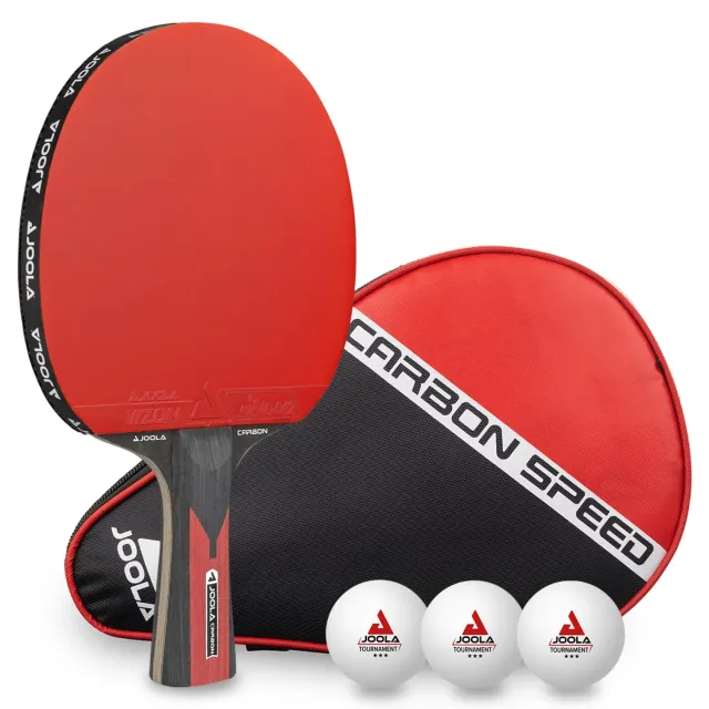 JOOLA Carbon Speed set ping-pong raquette balles housse
