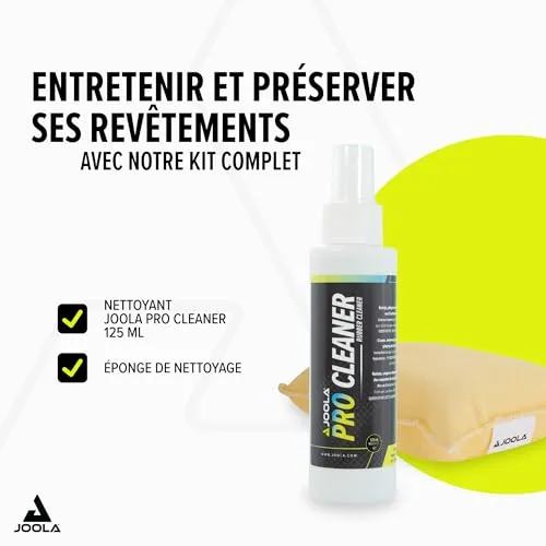 JOOLA Pro Cleaner nettoyant raquette 125 ml + éponge