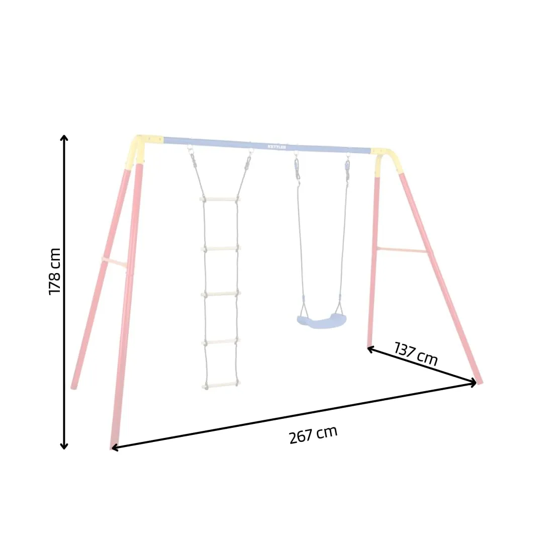 Kettler Combi balançoire double extérieur 267 cm 100 kg
