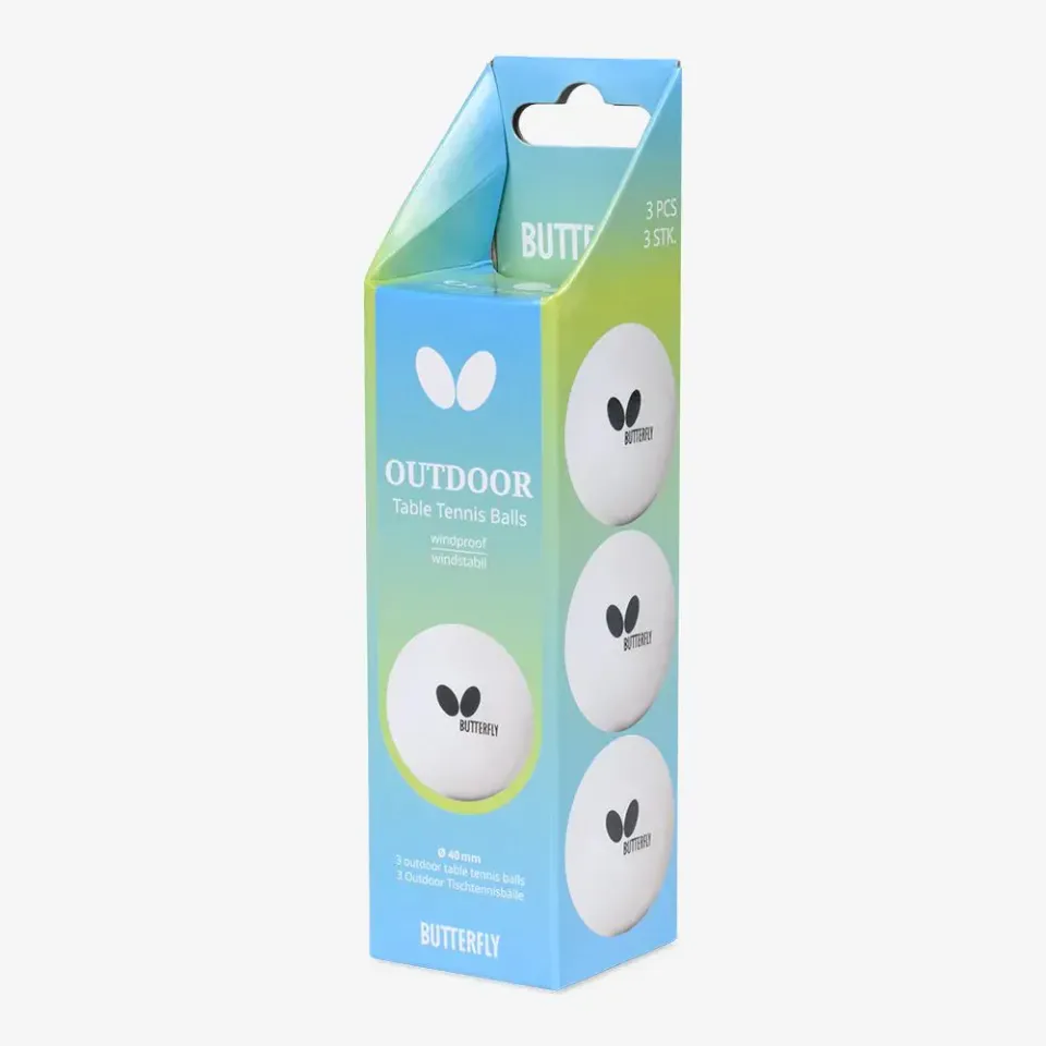Butterfly Outdoor balles extérieur x3 anti-vent