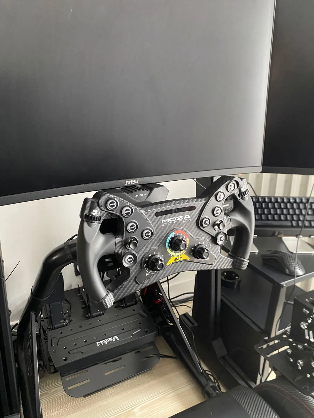 MOZA Racing KS volant GT 300 mm carbone