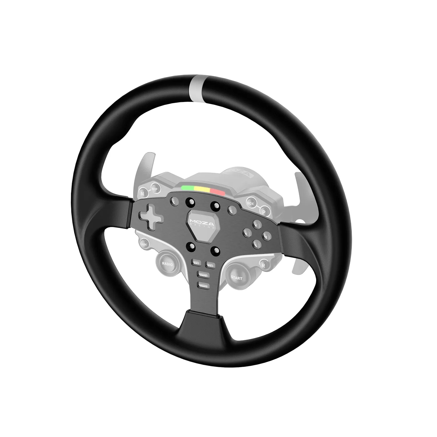 MOZA Racing ESX mod volant rond 12 pouces microfibre