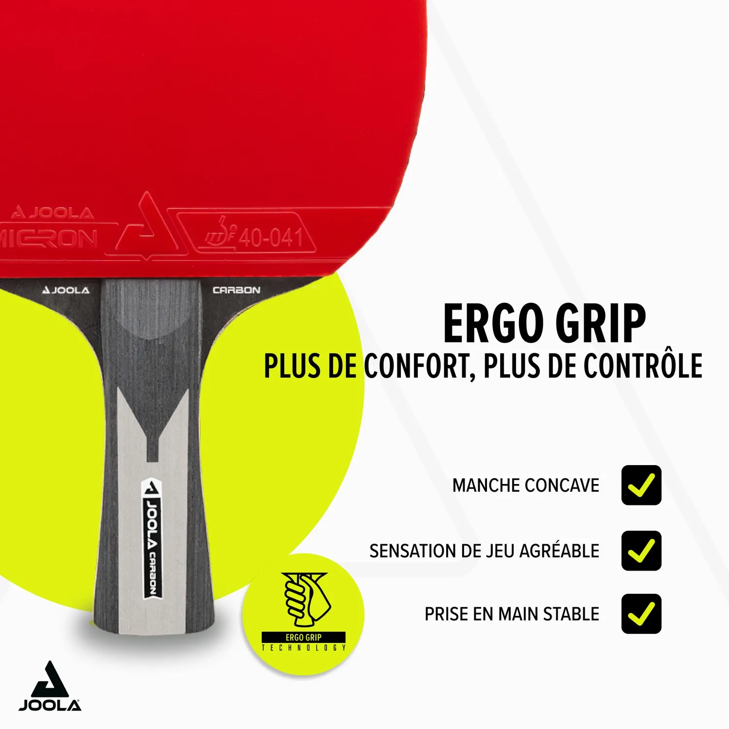 JOOLA Carbon X Pro raquette ping-pong offensive ITTF