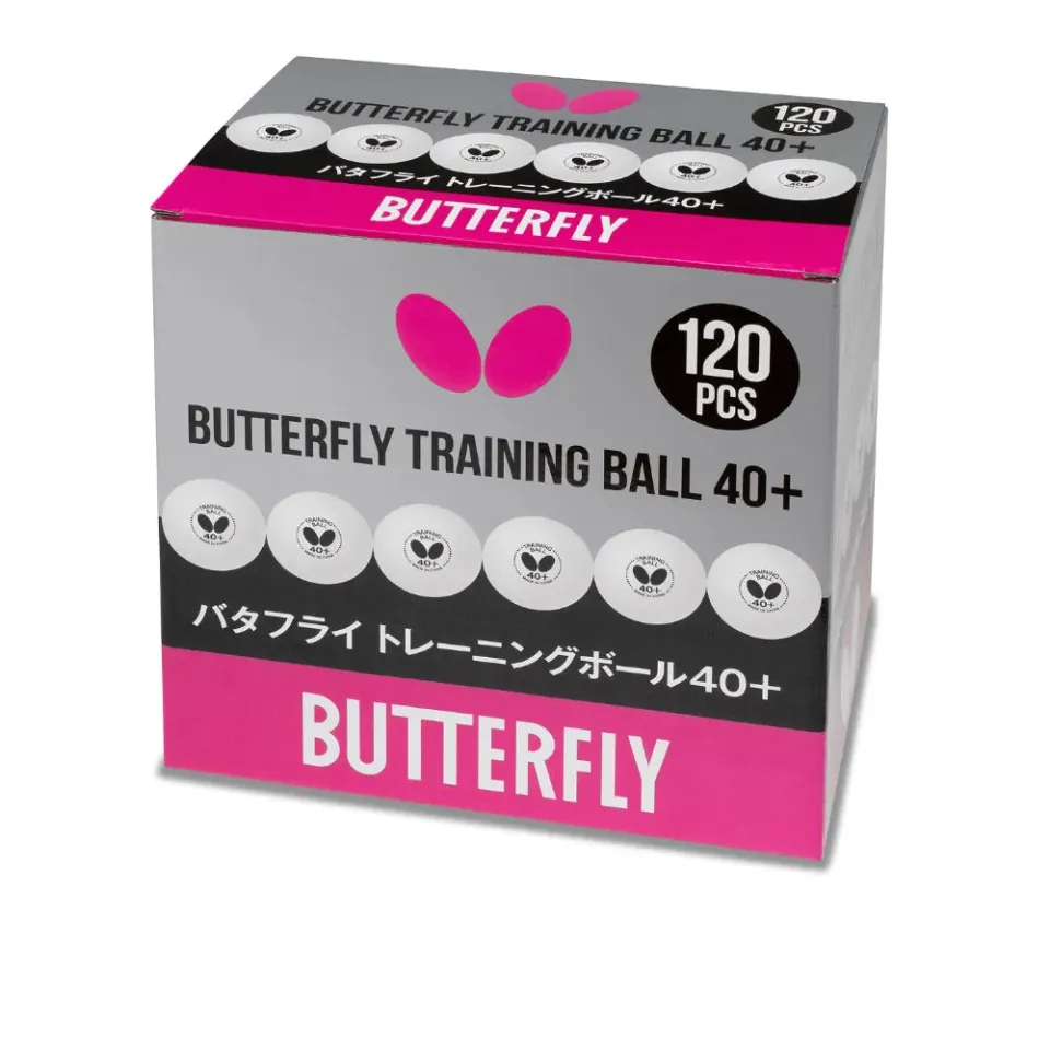 Butterfly Training Ball 40+ balles ping pong x120