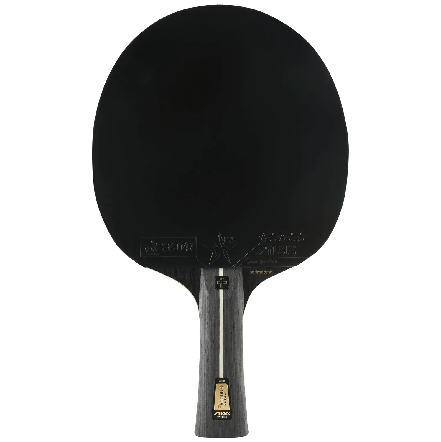 STIGA Pro Carbon + raquette ping-pong noir rouge carbone