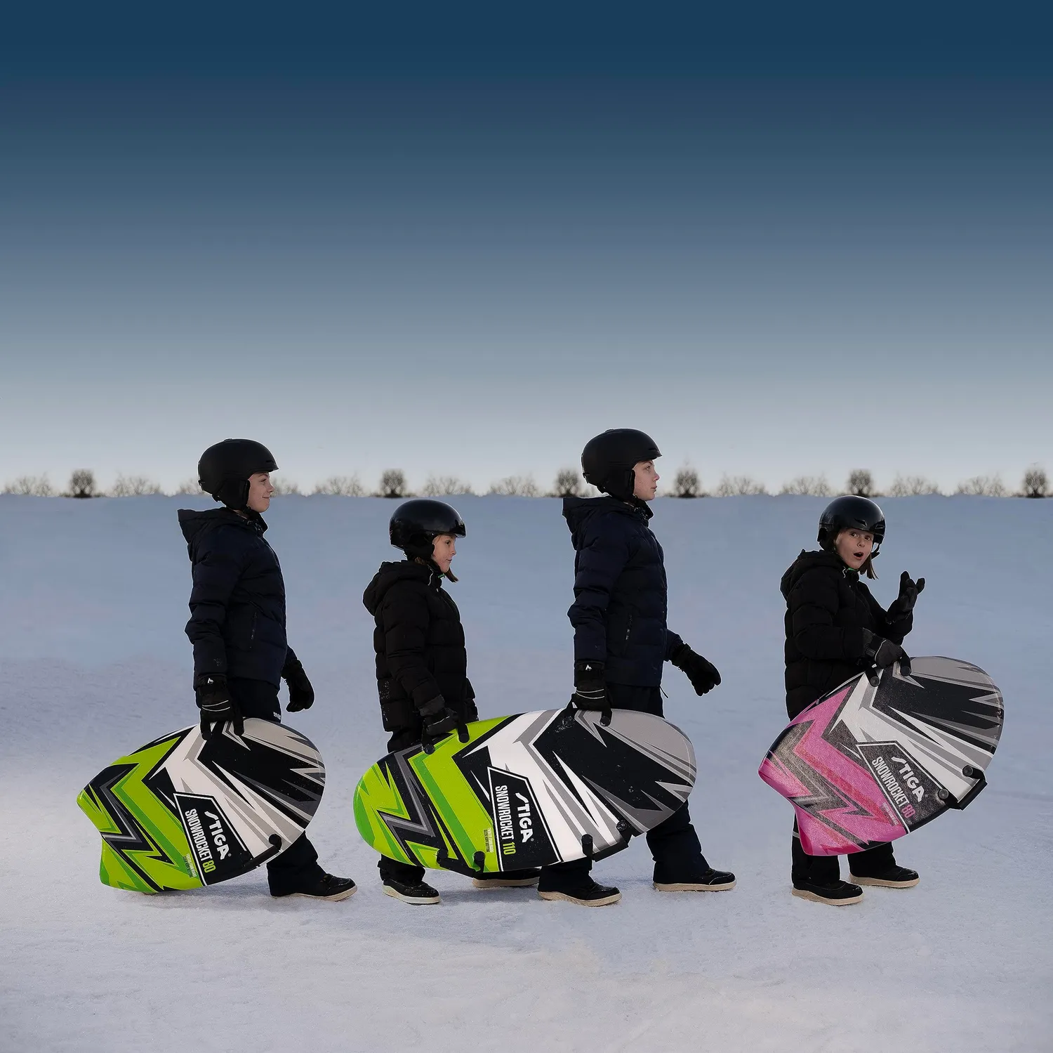 STIGA Snowrocket Speed tapis luge neige 110 cm twintip